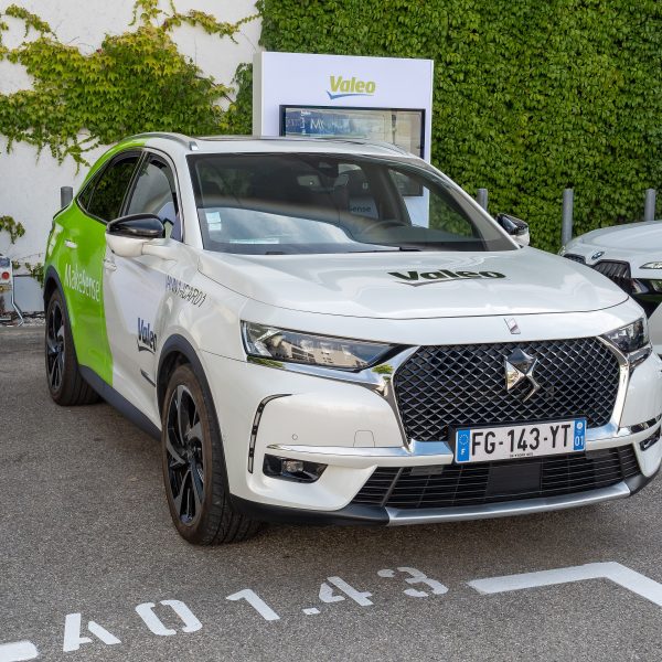 Un DS 7 d'essai Valeo au salon IAA de Munich 2025